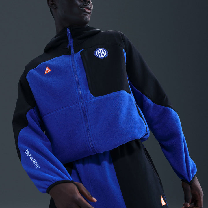 Nike Inter Milan ACG Wolf Tree FZ Hoodie - Men's Black/Hyper Blue/Safety Orange/White