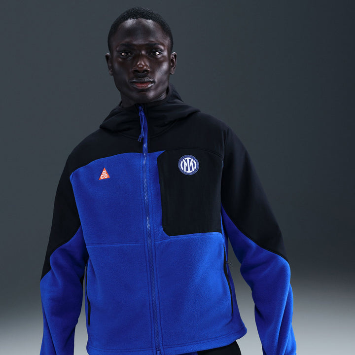 Nike Inter Milan ACG Wolf Tree FZ Hoodie - Men's Black/Hyper Blue/Safety Orange/White