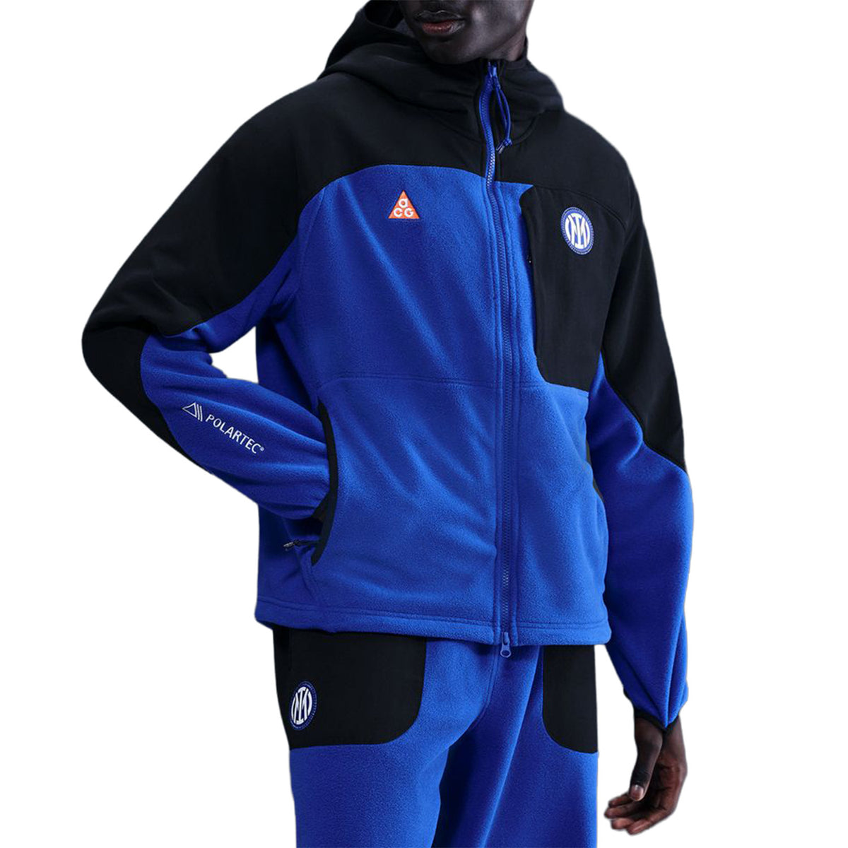 Nike Inter Milan ACG Wolf Tree FZ Hoodie - Men's Black/Hyper Blue/Safety Orange/White