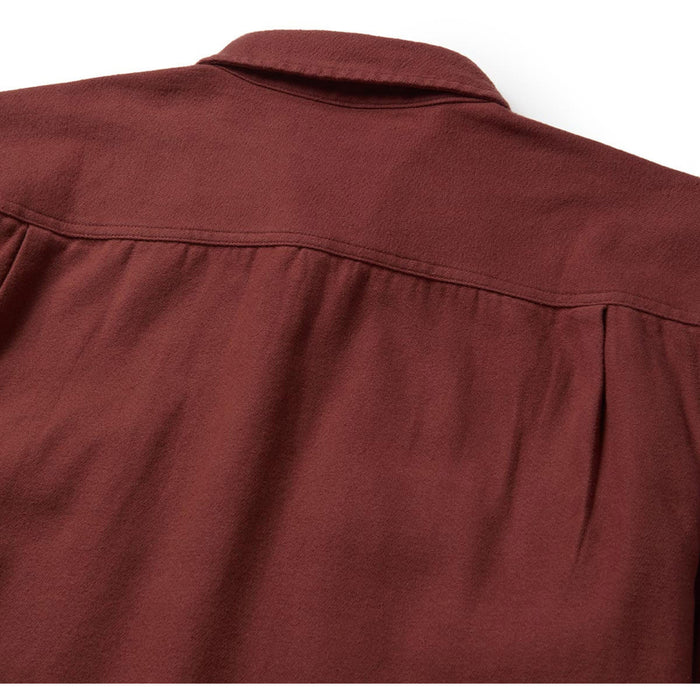 Seager Calico Solid Flannel - Men's Red Rock