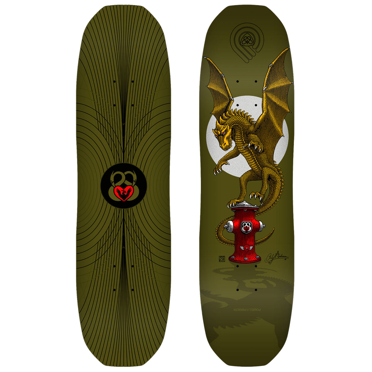 Powell Peralta Andy Anderson Hydrant Maple 8.45 Skateboard Deck