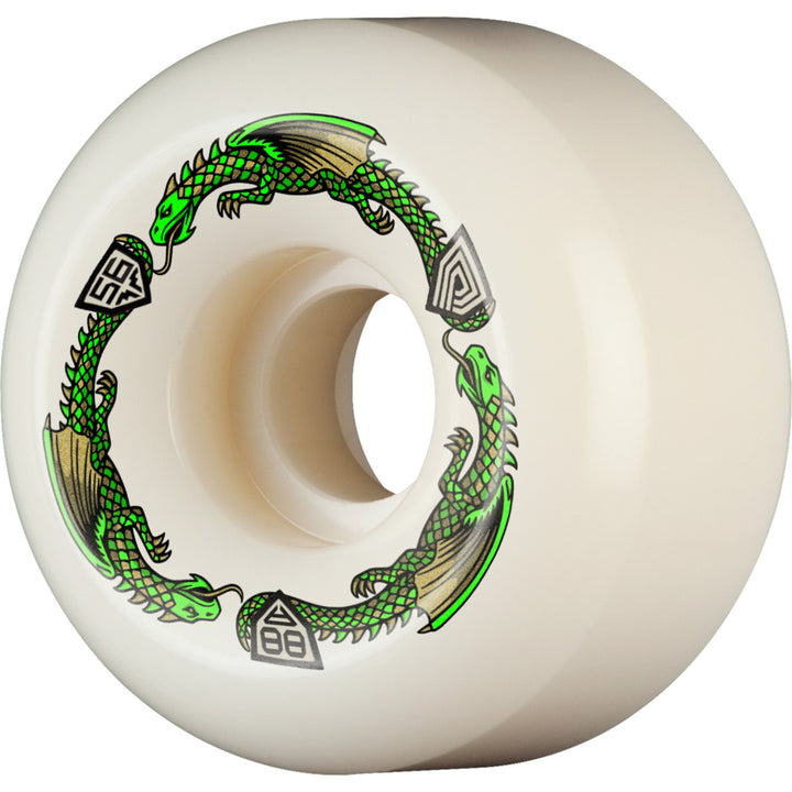 Powell Peralta Dragon Formula Green 88a V6 Symmetrica Skateboard Wheels