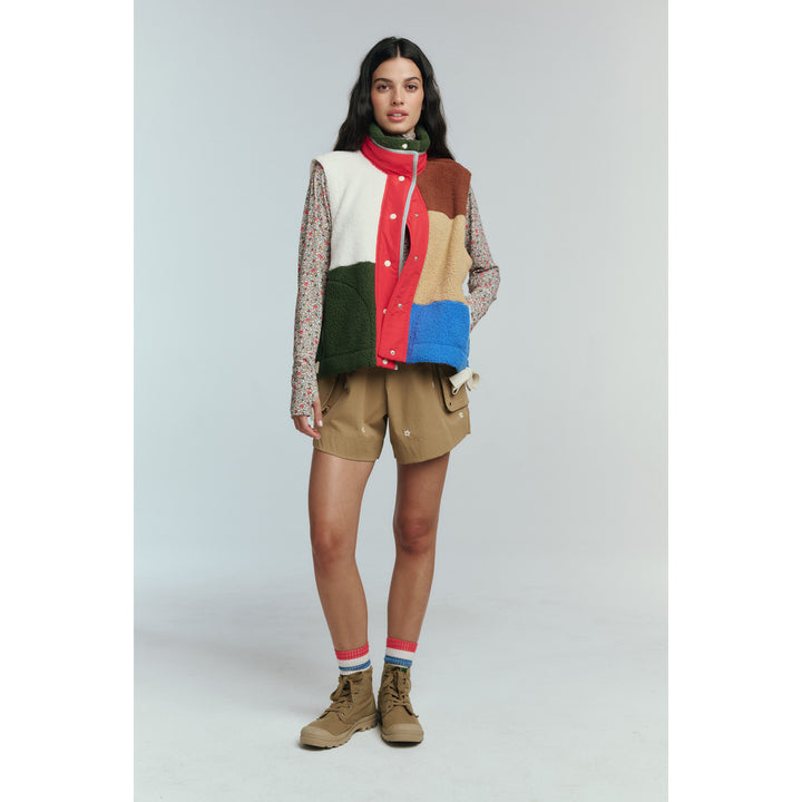 The Great Outdoors The Plush Color Block Sierra Vest - Women's Canyon Multi