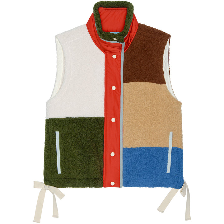 The Great Outdoors The Plush Color Block Sierra Vest - Women's Canyon Multi