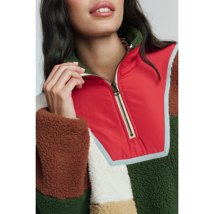 The Great Outdoors The Plush Color Block Sierra Pullover - Women's Canyon Multi