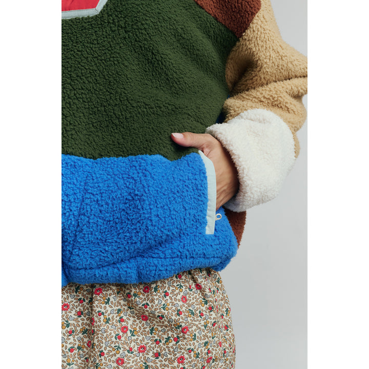 The Great Outdoors The Plush Color Block Sierra Pullover - Women's Canyon Multi