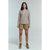 The Great Outdoors The Embridered Cargo Shorts - Women's Khaki With Daisy Embroidery