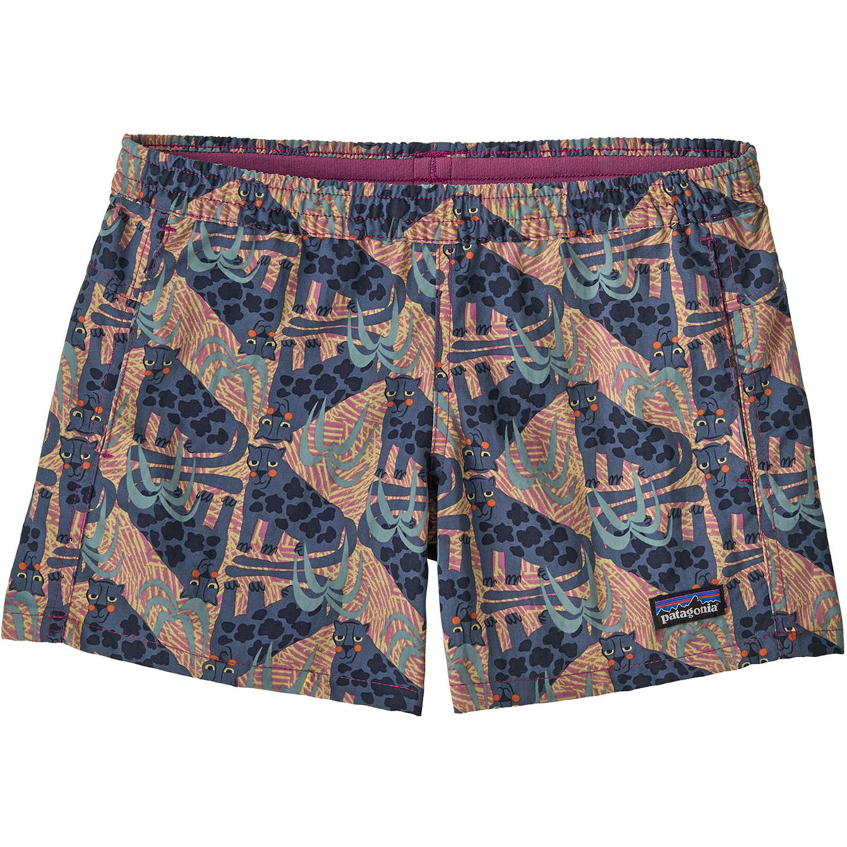 Patagonia Baggies Unlined 4" Shorts - Kids' Jaggy: Faded Magenta