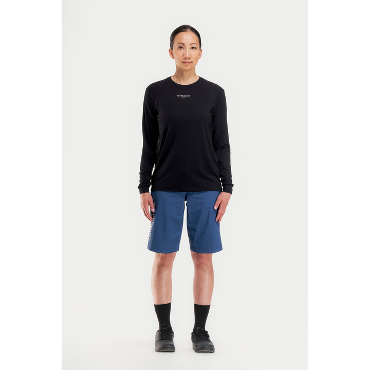 Peppermint Cycling Co. Peak Long-Sleeve Jersey - Women's Black
