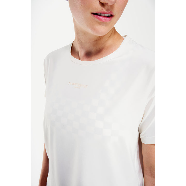 Peppermint Cycling Co. Backroads Crop Tee - Women's Coconut