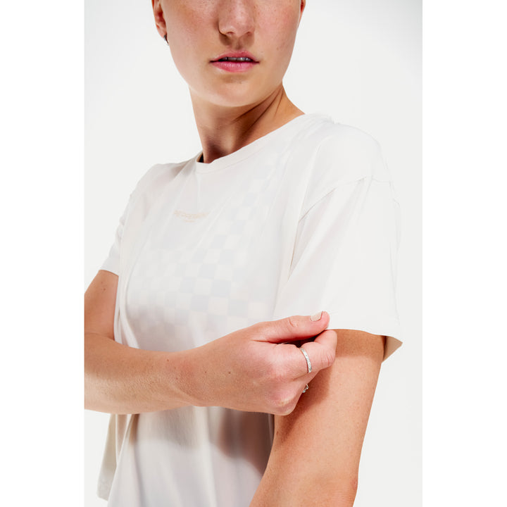 Peppermint Cycling Co. Backroads Crop Tee - Women's Coconut
