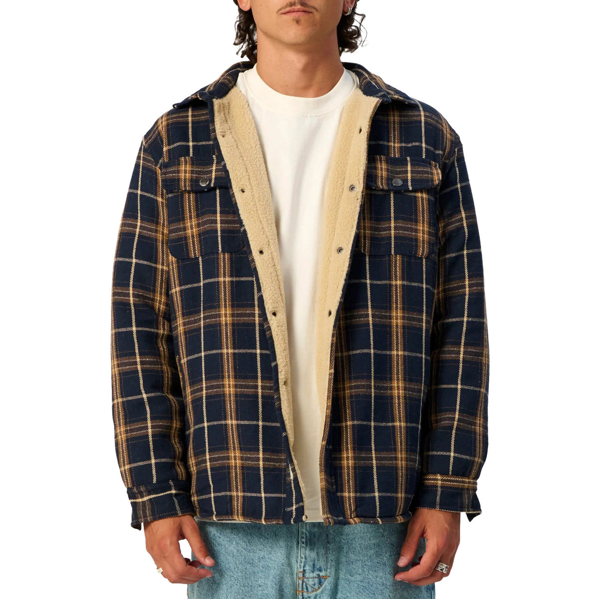 The Critical Slide Society Ranger Check Jacket - Men's Blue