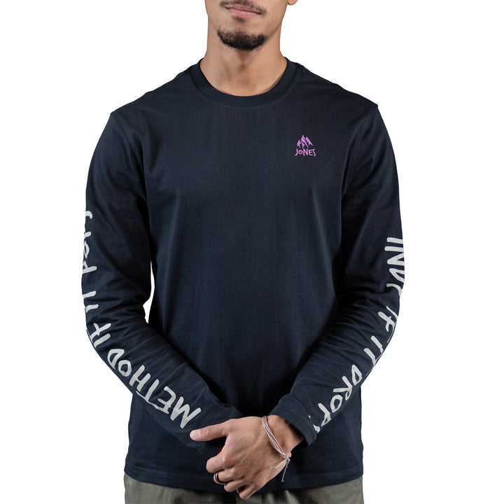 Jones Mountan Twin Organic Long-Sleeve T-Shirt - Men's Stealth Black