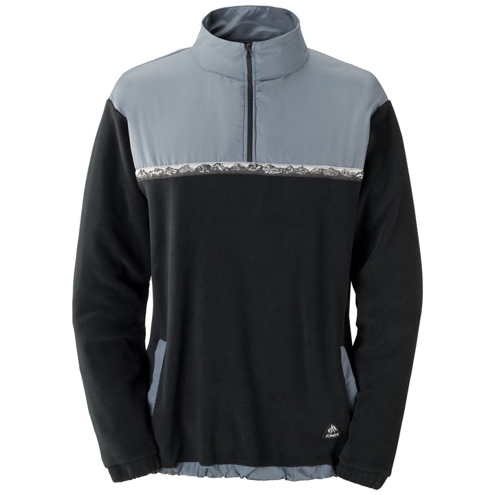 Jones Recycled Fleece Half Zip - Men's Stealth Black