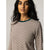 Finisterre Eldon Stripe Long-Sleeve T-Shirt - Women's Burnt Heather/Ecru/Dark Ocean