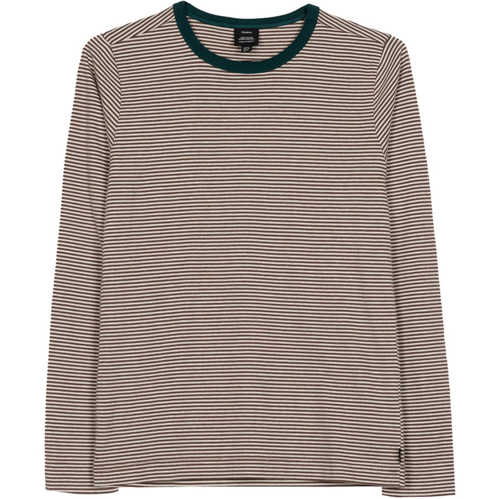 Finisterre Eldon Stripe Long-Sleeve T-Shirt - Women's Burnt Heather/Ecru/Dark Ocean