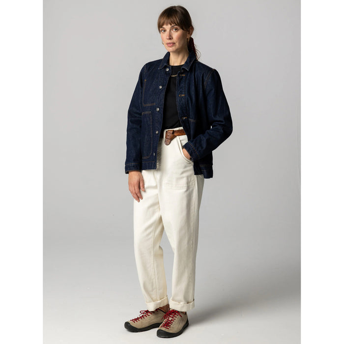 Finisterre Yarrel Quilted Denim Chore Jacket - Women's Dark Indigo Denim