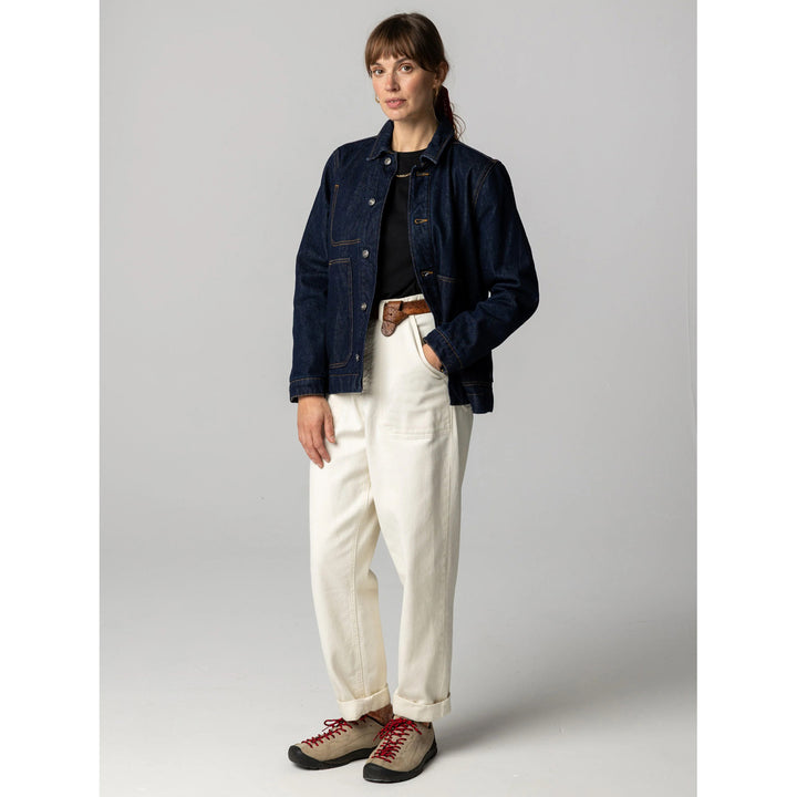 Finisterre Yarrel Quilted Denim Chore Jacket - Women's Dark Indigo Denim