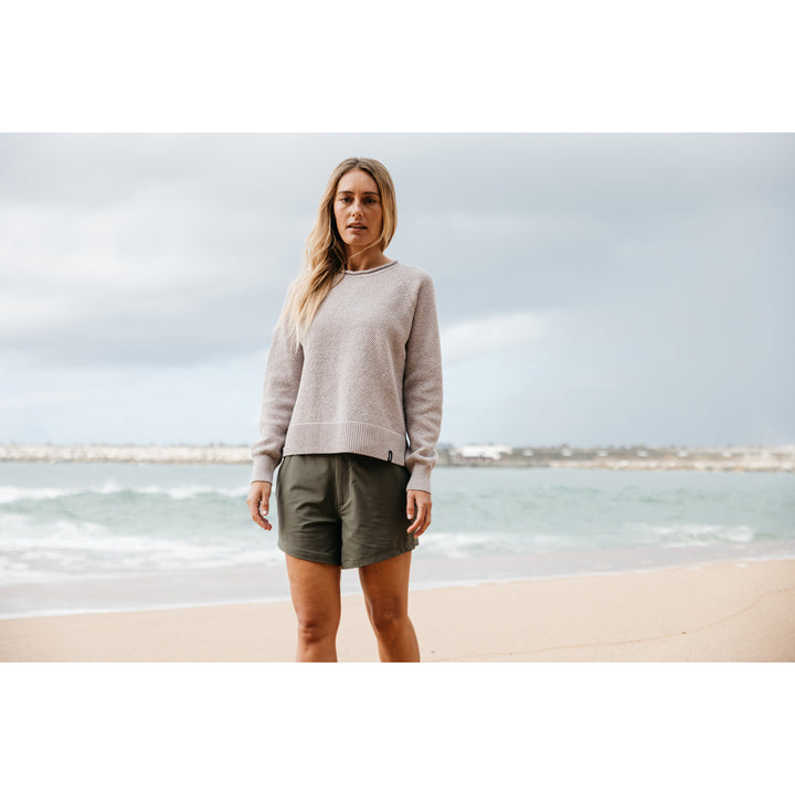 Finisterre Kerrow Knit Jumper Sweater - Women's Oat