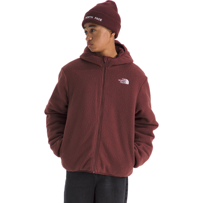The North Face Reversible Shasta Full Zip Hooded Jacket - Boys' TNF Red/Sumac