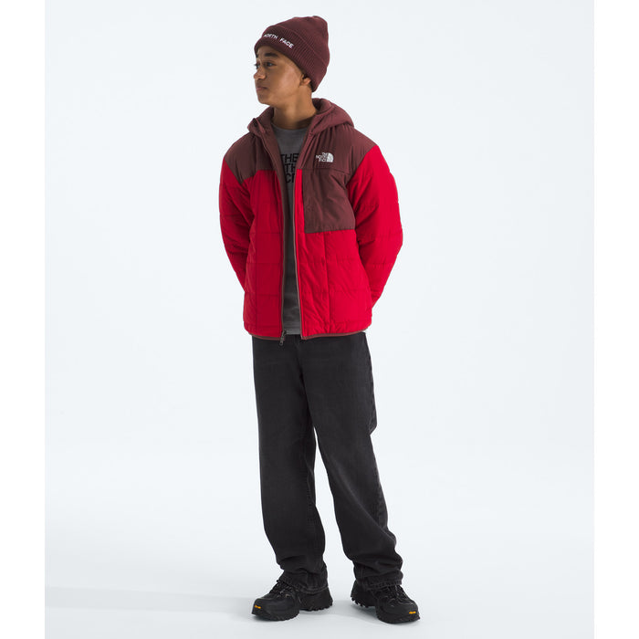 The North Face Reversible Shasta Full Zip Hooded Jacket - Boys' TNF Red/Sumac