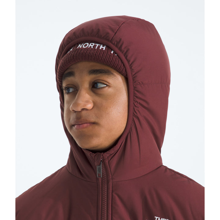 The North Face Reversible Shasta Full Zip Hooded Jacket - Boys' TNF Red/Sumac