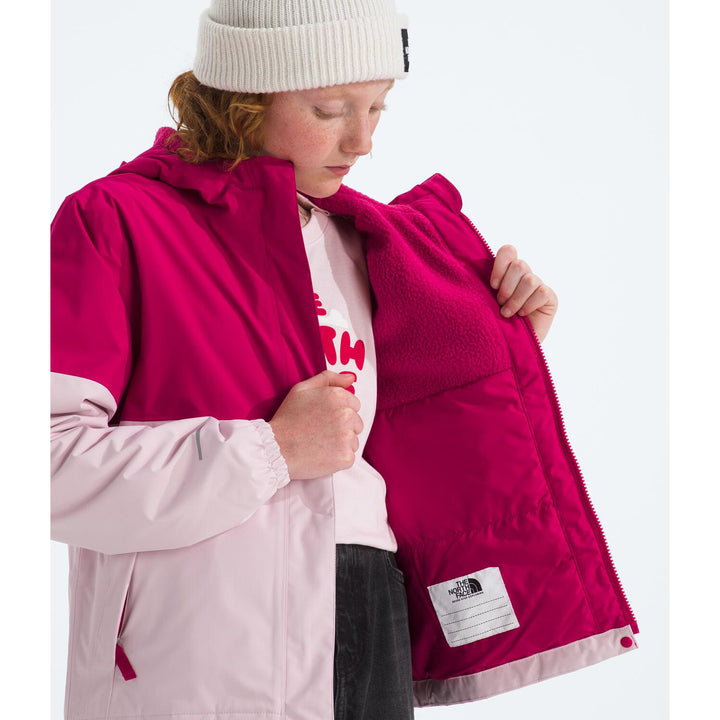 The North Face Warm Antora Rain Jacket - Girls' Lali Guran/Pale Blossom