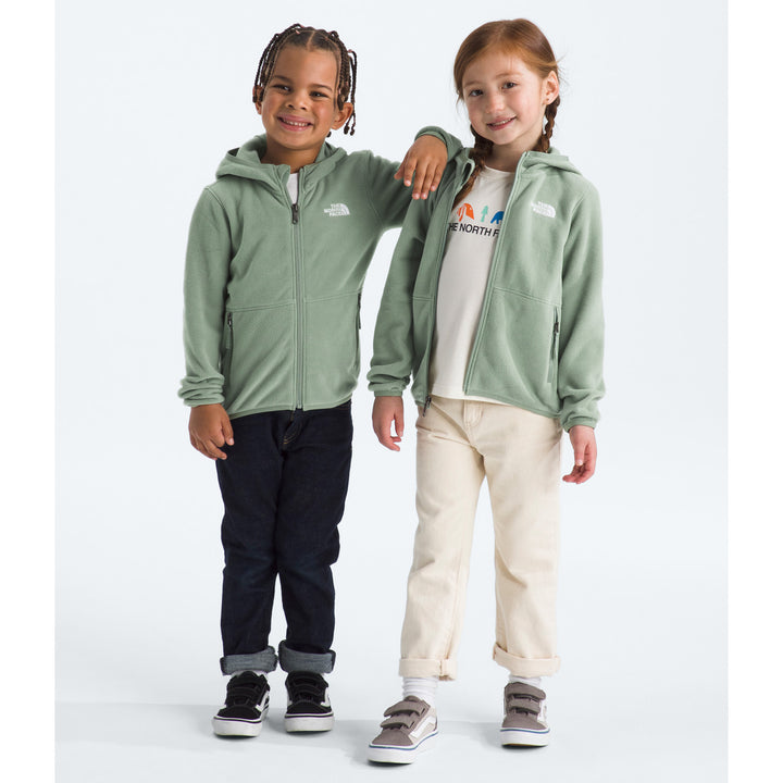 The North Face Glacier Full Zip Hoodie - Kids' Slate Moss