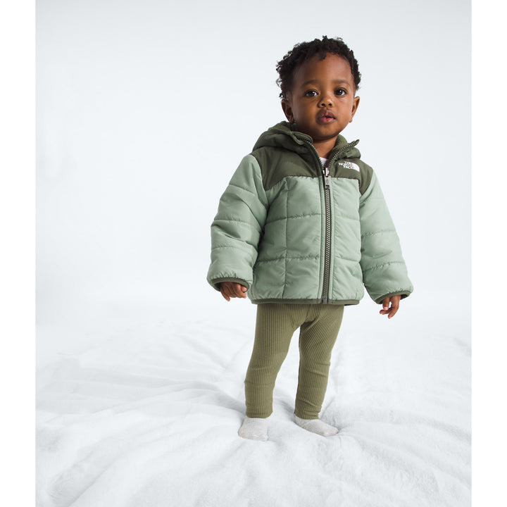 The North Face Baby Reversible Shasta Full Zip Hooded Jacket - Infant Boys' Slate Moss/New Taupe Green