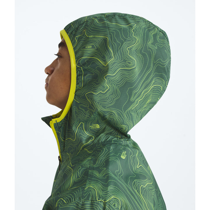 The North Face Cyclone Windbreaker Jacket - Boys' Duck Green TNF Topo Print