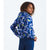 The North Face Cyclone Windbreaker Jacket - Girls' Estate Blue Florescent Floral Print