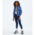 The North Face Cyclone Windbreaker Jacket - Girls' Estate Blue Florescent Floral Print