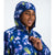 The North Face Cyclone Windbreaker Jacket - Girls' Estate Blue Florescent Floral Print