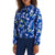 The North Face Cyclone Windbreaker Jacket - Girls' Estate Blue Florescent Floral Print
