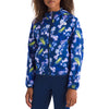 Estate Blue Florescent Floral Print