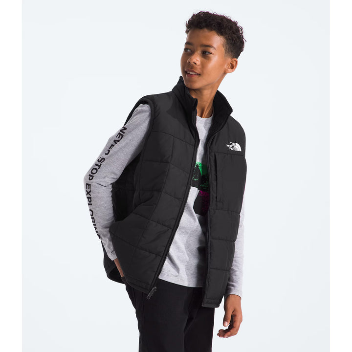 The North Face Reversible Shasta Vest - Boys' TNF Black