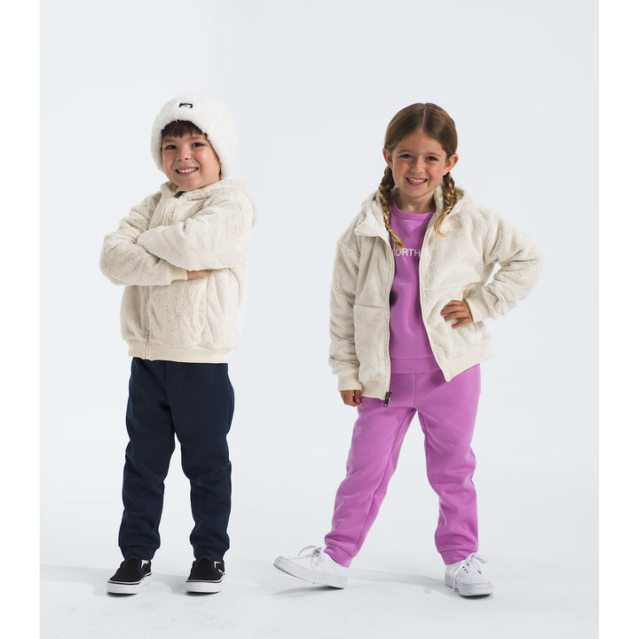 The North Face Osito Full Zip Hoodie - Kids' White Dune
