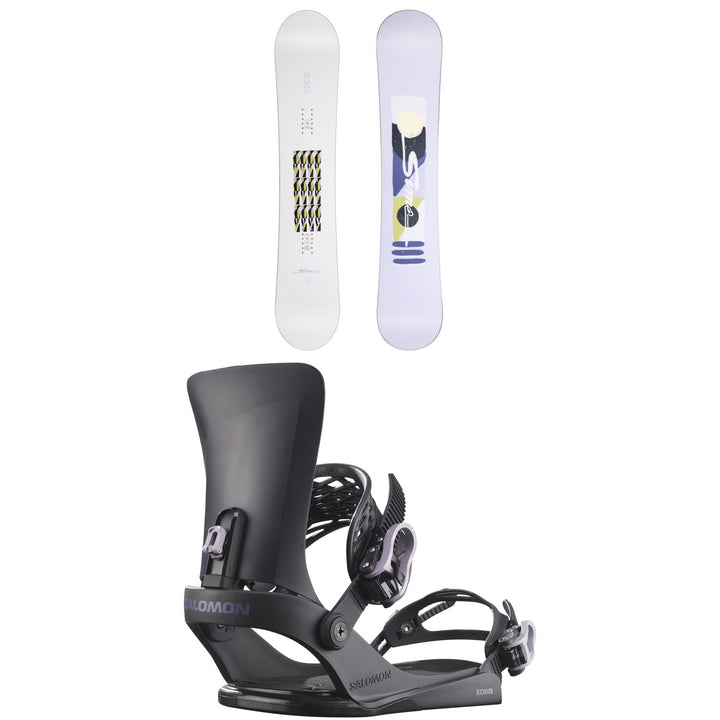 Sims Fluid Snowboard + Salomon EDB X Snowboard Bindings - Women's 2026