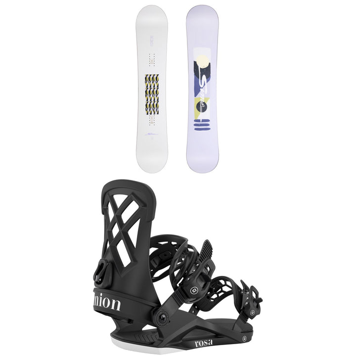 Sims Fluid Snowboard + Union Rosa Snowboard Bindings - Women's 2026