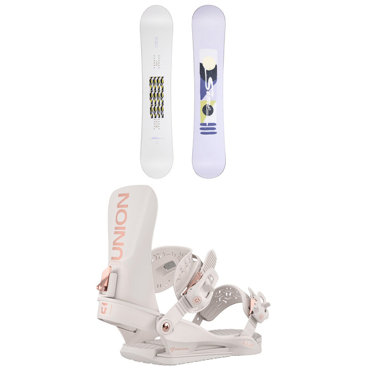 Sims Fluid Snowboard + Union Juliet Snowboard Bindings - Women's 2026