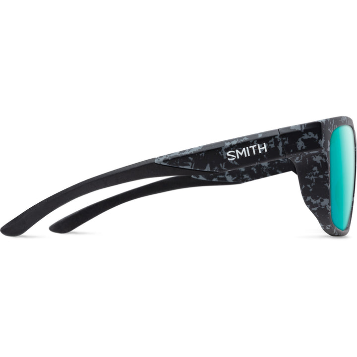 Smith Barra Sunglasses Matte Ashe Marble/ChromaPop Glass Polarized Opal Mirror