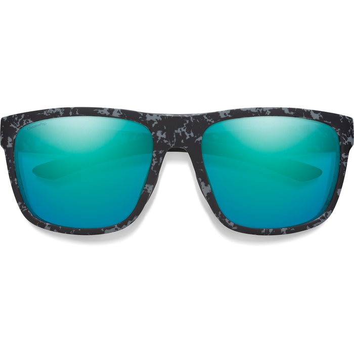 Smith Barra Sunglasses Matte Ashe Marble/ChromaPop Glass Polarized Opal Mirror