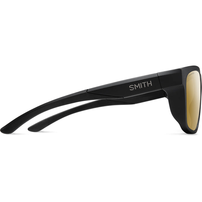 Smith Barra Sunglasses Matte Black/ChromaPop Polarized Bronze Mirror