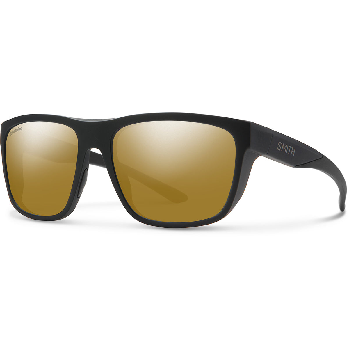 Smith Barra Sunglasses Matte Black/ChromaPop Polarized Bronze Mirror