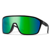 Matte Black/ChromaPop Polarized Green Mirror