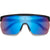 Smith XC Sunglasses Matte Black/ChromaPop Low Light Rose Blue Mirror