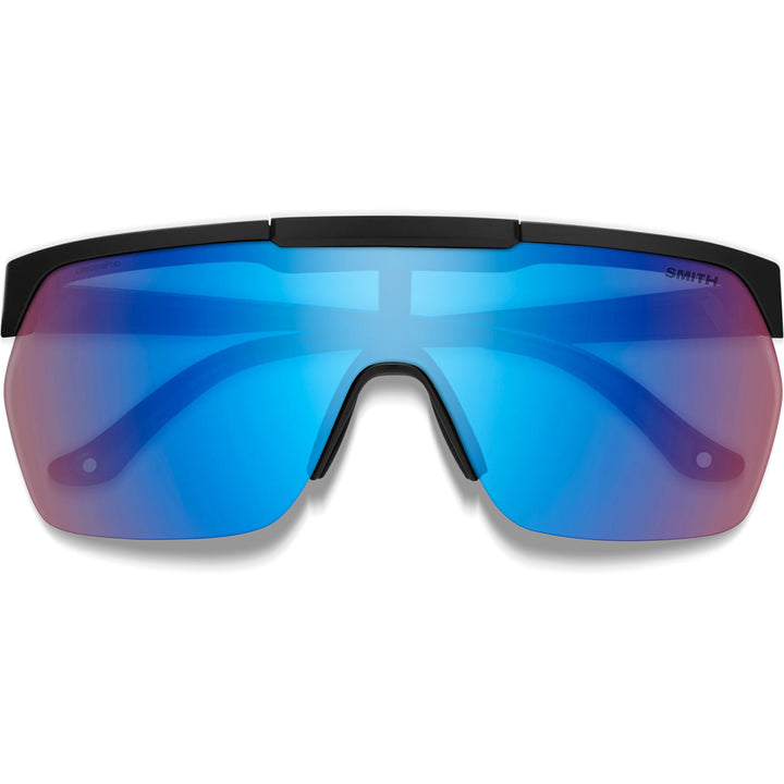 Smith XC Sunglasses Matte Black/ChromaPop Low Light Rose Blue Mirror