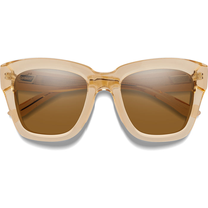 Smith Sway Sunglasses Champagne Crystal/ChromaPop Polarized Brown