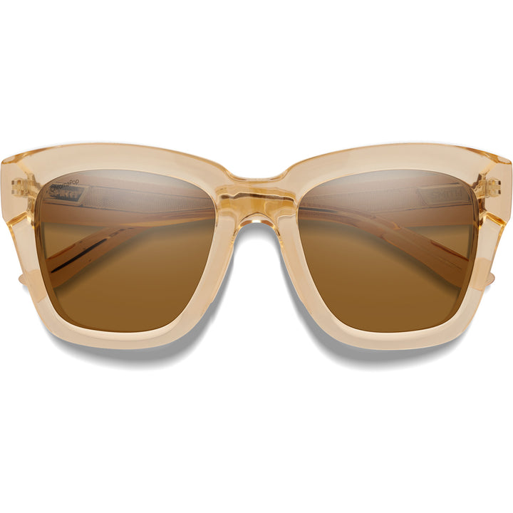 Smith Sway Sunglasses Champagne Crystal/ChromaPop Polarized Brown