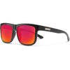 Matte Black/Polarized Red Mirror